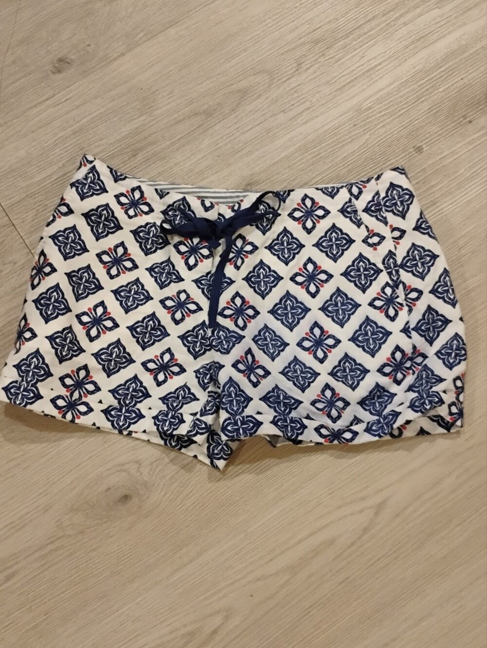 Vineyard Vines Womens Printed Linen Cotton Blend Shorts Sz 2